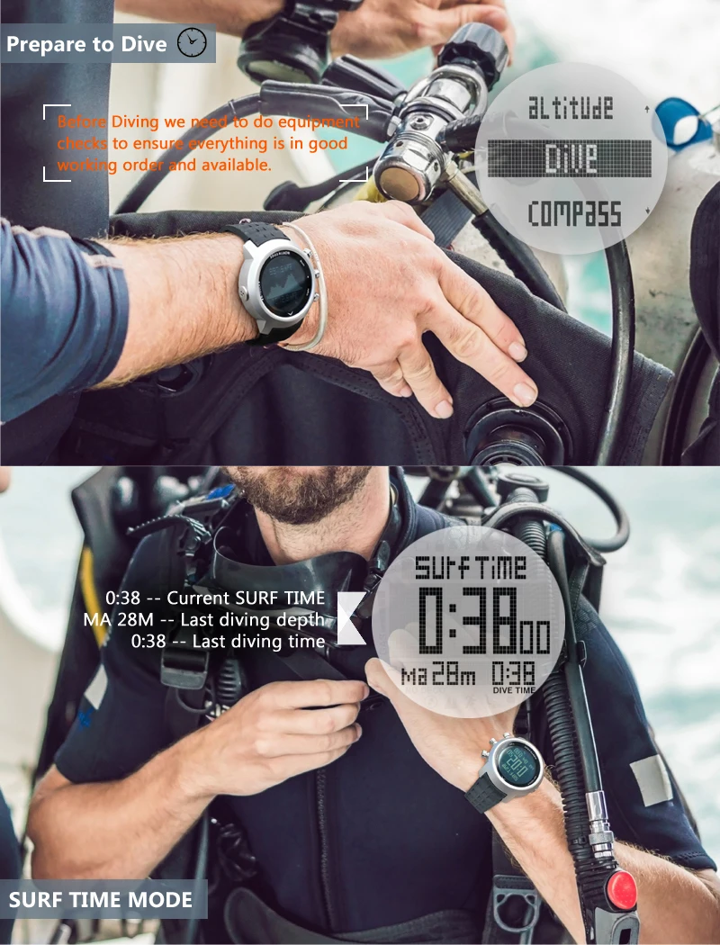 North Edge, мужские часы для ныряльщика, водонепроницаемые, 100 м, умные цифровые часы, спортивные, военные, армейские, для дайвинга, плавания, альтиметр, компас, часы