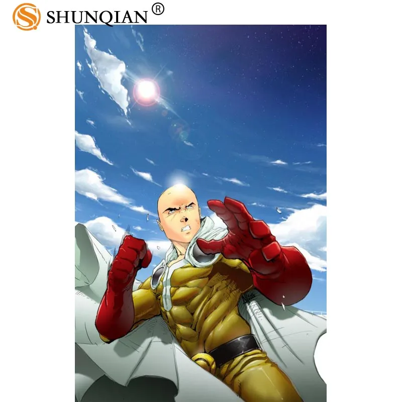 

Best Nice Custom Saitama Poster High Quality Wall Poster Home decoration Silk Poster For Bedroom
