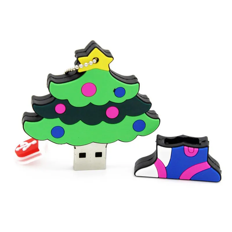 Новая модель рождественской елки usb флеш накопитель дерево Флешка 4 ГБ 8 16 32 ручка