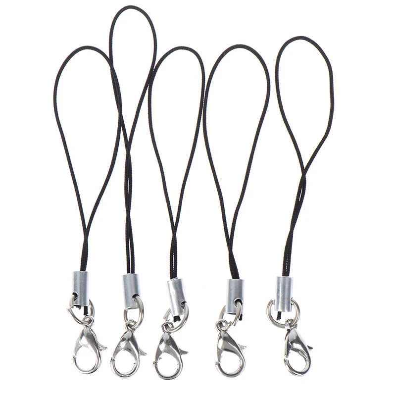

10Pcs Lanyard keychain for USB flash drive strap string black