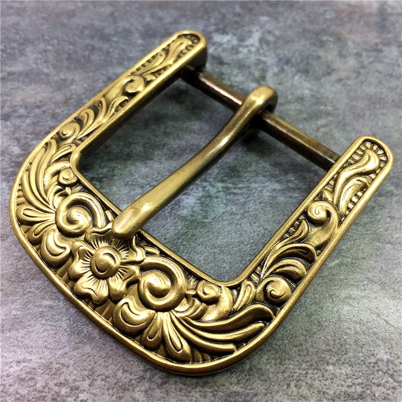 Craved Brass Belt Buckles Arabesque Belt Buckle (3)