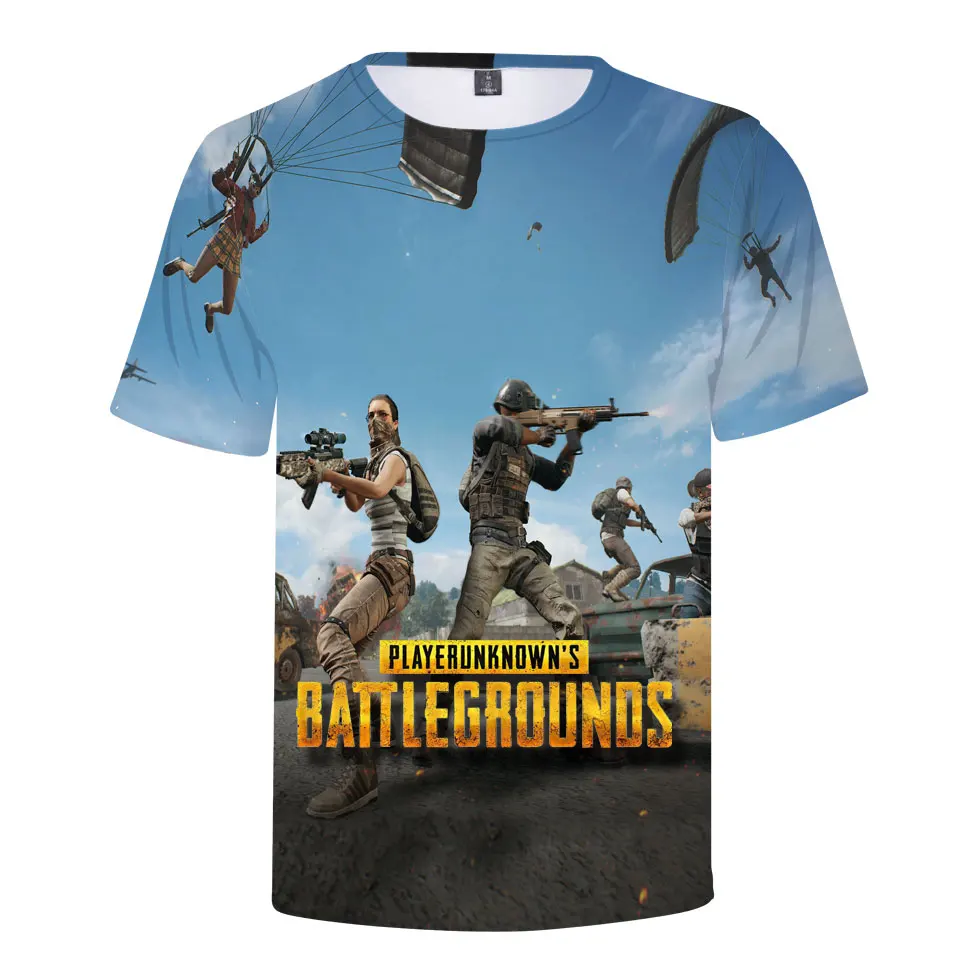 PUBG 3D T-Shirt for Kids, Men, and Women - Playerunknown's Battlegrounds Men's Tee with Printed Design - Stylish PUBG Branded Clothing image 3