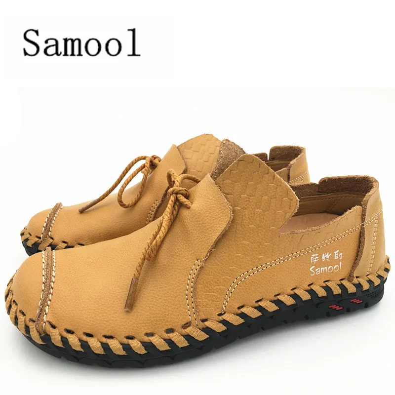 

Mens Genuine Leather Shoes Autumn 2017 Comfortable Light Car Driving Shoes Casual Outdoor Lace Up Flats Loafers Male Moccasins