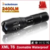 Big Promotion Ultra Bright XML T6 LED Flashlight 5 Modes 2400 Lumens Zoomable LED Torch  Free shipping ► Photo 1/6