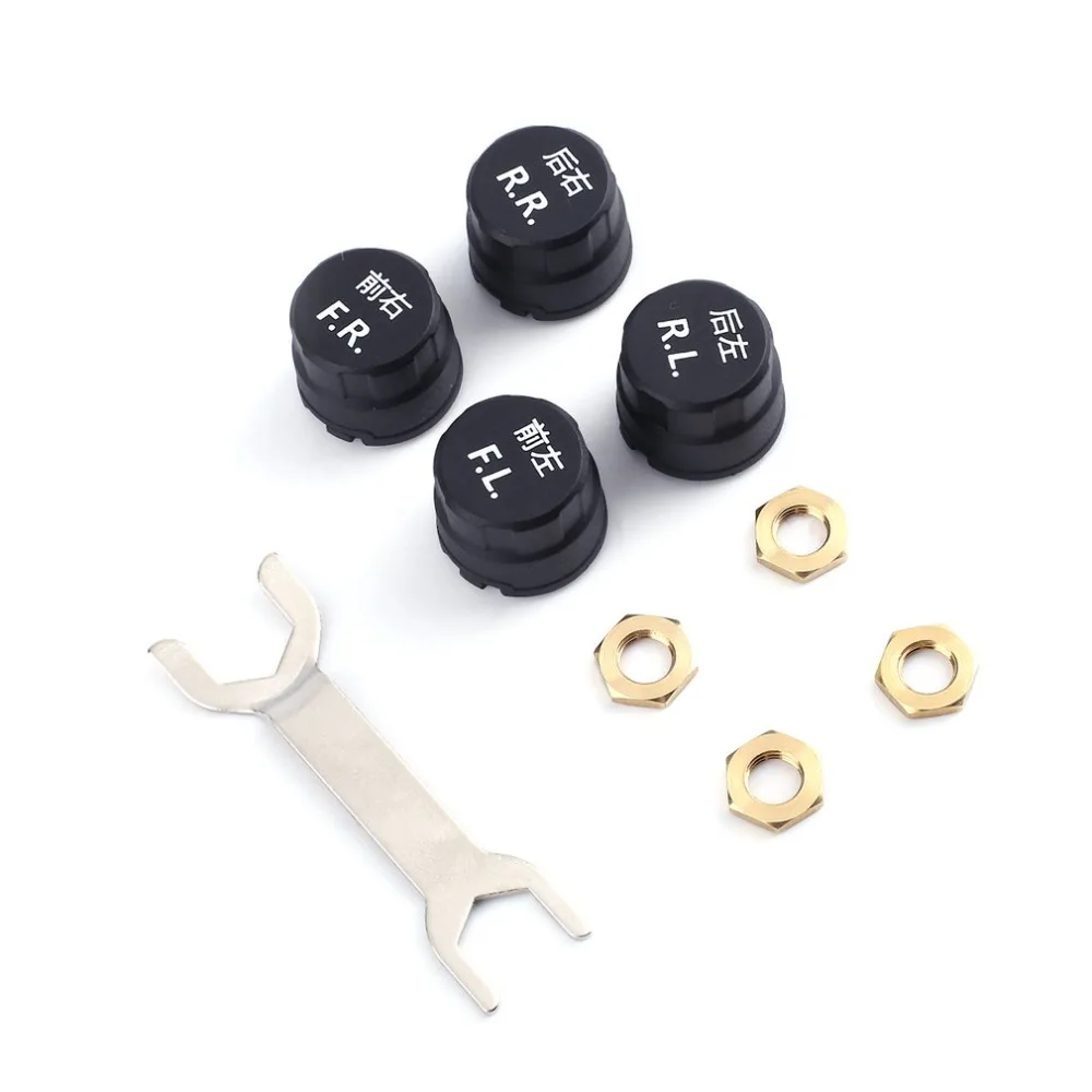 4pcs Intelligent Pure font b TPMS b font Wireless Bluetooth Tire Pressure Monitoring System External Sensor