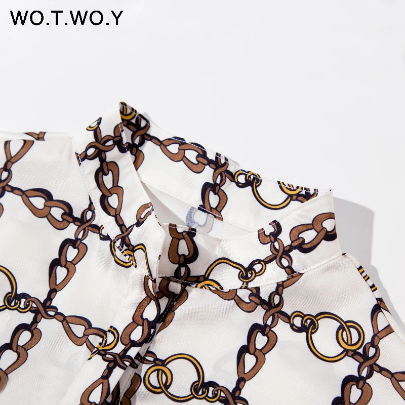 WOTWOY Fashion Woman Blouses 2018 Summer Casual Loose Long Sleeve Ladies Plaid V-Neck Long Blouses Women White Shirts Harajuku WOTWOY Fashion Woman Blouses 2018 Summer Casual Loose Long Sleeve Ladies Plaid V-Neck Long Blouses Women White Shirts Harajuku