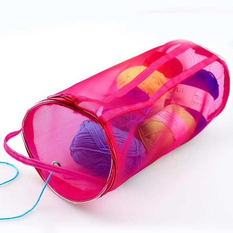 

Yarn Storage Bag Mesh Wool Storage DIY Crochet Storage Bag Hand-knitted Tool Orgaizer 2sizes DIY Craft Tool Storage Set