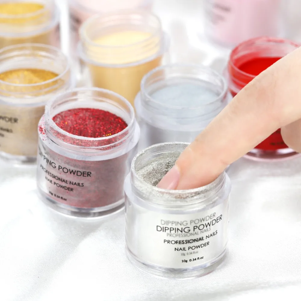 1PC Nail Dipping Powder Gradient Color French Nail Glitter Dip Powder