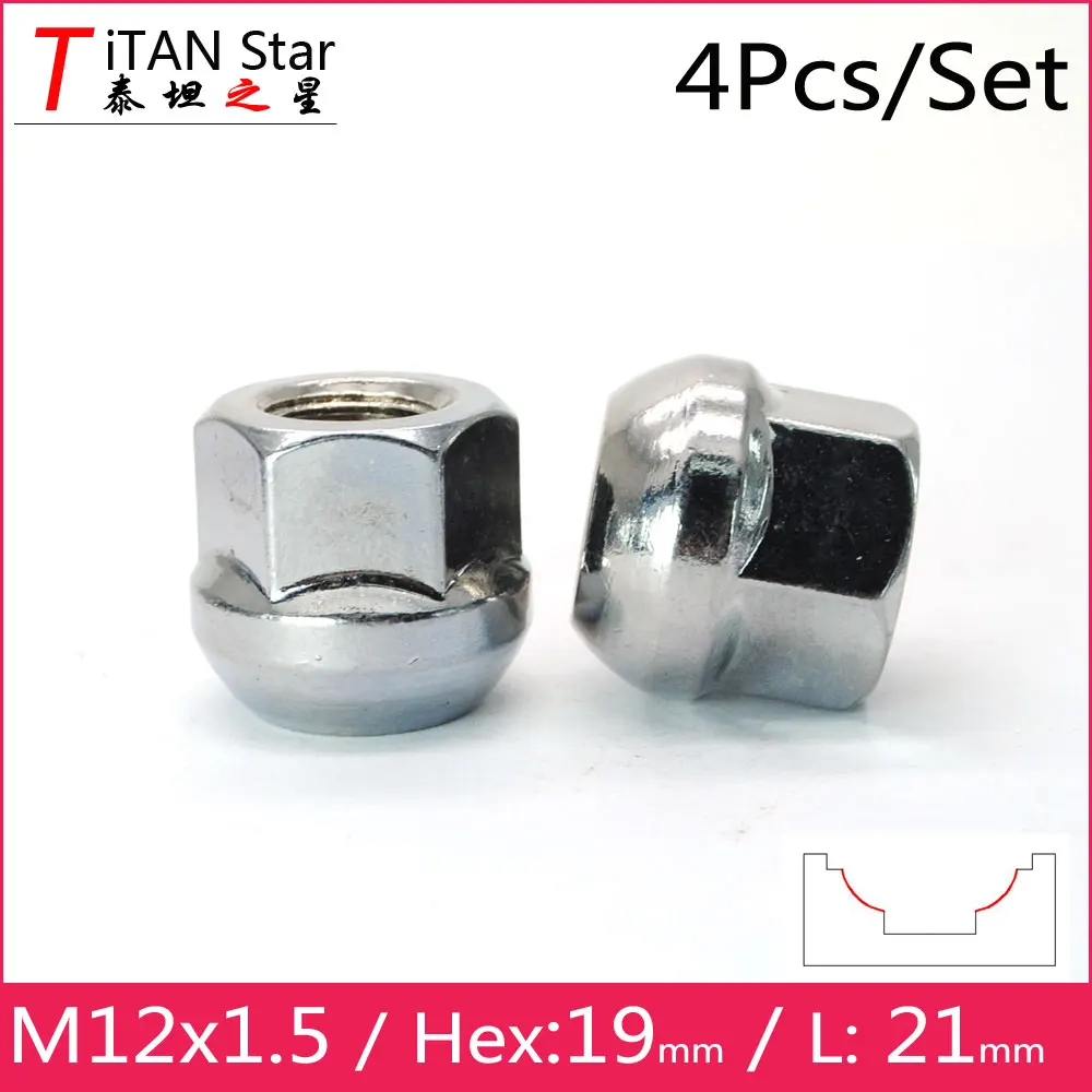 4 PCS M12x1.50 1.5 OEM OE Stock Factory Wheels Rims Acorn Ball seat Lug