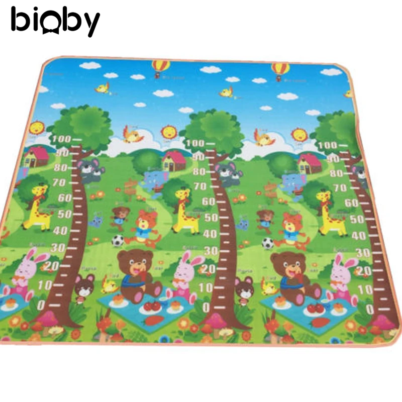 

Two-sided Thick Baby Play Mat Floor Rug Picnic Cushion Crawling Kid Climbing Pad Play Mat For Outdoor And Indoor 2m*1.8m