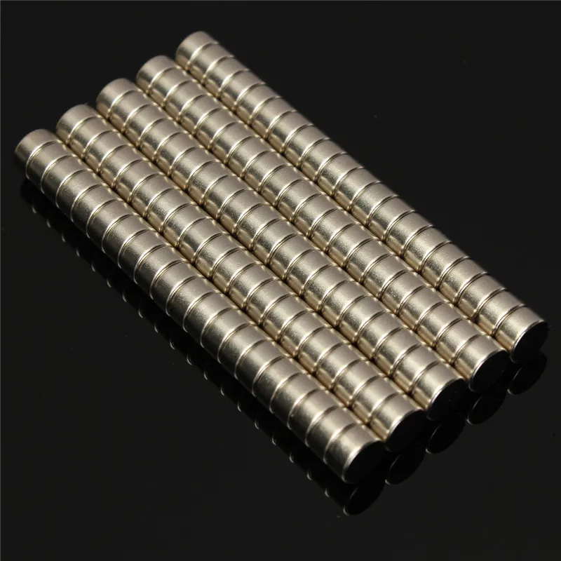 100pcs N52 neodymium Strong Mini Round Wall Dia. 6 x 3
