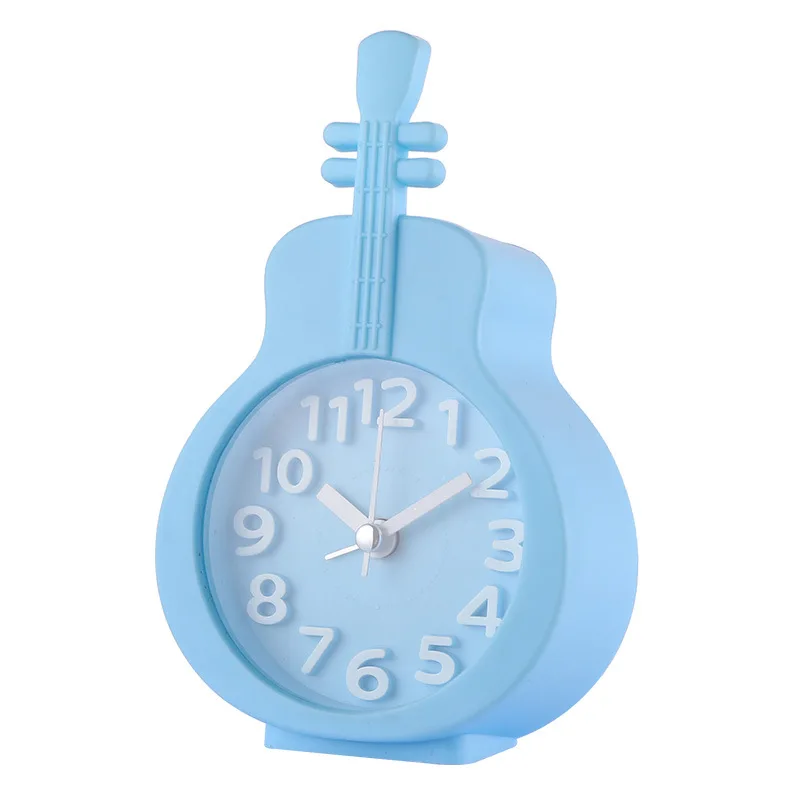 

Candy Color Alarm Clock Child Student Bedside Small Alarm Clock Cartoon Violin Electronic Kids Cute Digital Alarm Clock