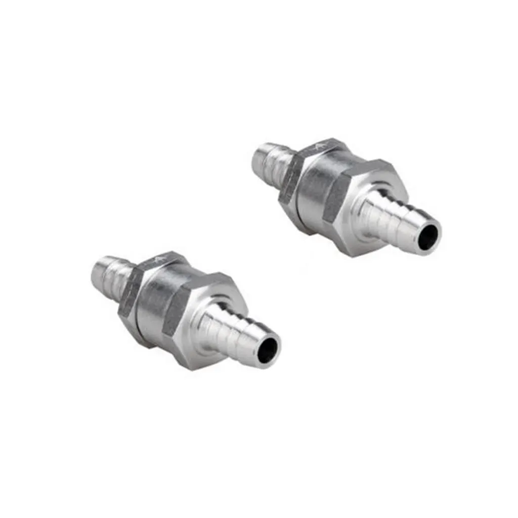 10mm Fuel Non-Return One Way Check Valve Petrol Diesel Oil Water Alum Alloy Professional grade non-return valve Silver | Автомобили и