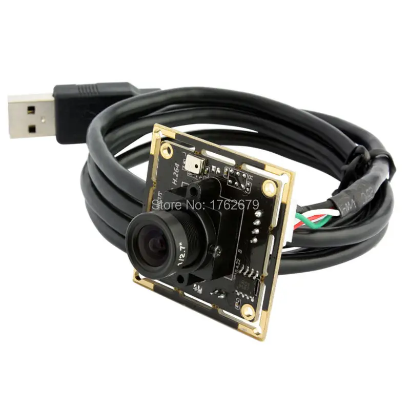 12mm lens 2megapixel H.264 compression 1/3 CMOS AR0330 hd mini usb camera board with microphone for video conference new