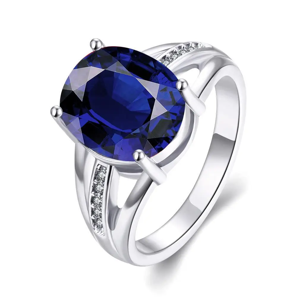 R284-C-8 High Quality Nickle Free Antiallergic New Fashion Jewelry White Plated zircon Ring | Украшения и аксессуары