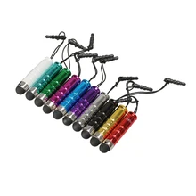 1/5/10 шт Пластик стилус для емкостного Сенсорный экран телефона Tablet PC Универсальный Стилус анти-Пылезащитная заглушка для Цвет случайный 4,2 см