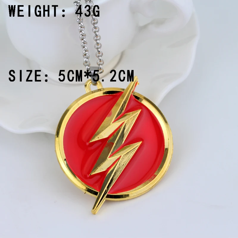 SG ТВ шоу флэш логотип брелки подвески Высокое качество Красный Желтый Shazam молния