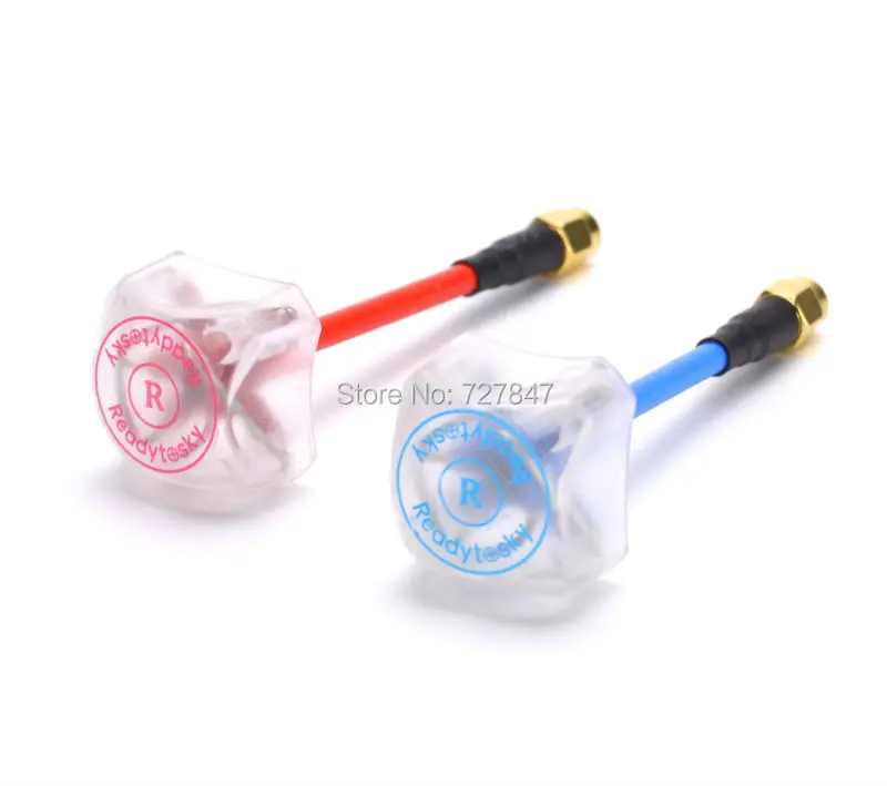 

Red/Blue 5.8GHz FPV 4 Leaf Clover AV Transmission RHCP w/ Shell Cover SMA / RP-SMA For Aomway Camera Drone