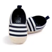 Blue Striped Baby Boy Shoes Lovely Infant First Walkers Good Soft Sole Toddler Baby Shoes cute lovely baby shoes toddler first walkers cotton soft sole skid proof kids infant shoes