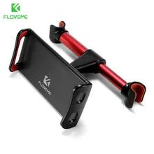 FLOVEME 4-11 inch Alloy Car Phone Holder Back Seat Tablet Bracket 3 in 1 Combo 360 Degree Car Holder For iPhone X 8 iPad mi Pad