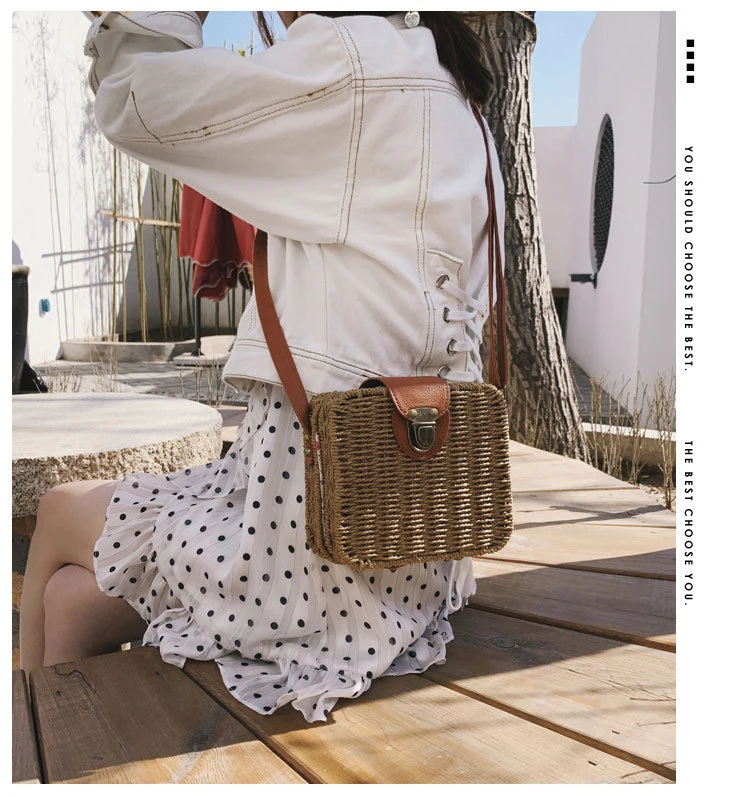 Gykaeo роскошные сумки женские сумки дизайнерские маленькие соломенные сумки на плечо женские Тканые Пляжные Сумки-мессенджеры ручной работы для мам