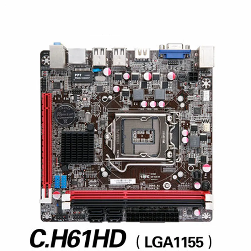 Подходит для цветной материнской платы C. H61HD V20 LGA1155 DDR3 H61 17*17 ITX mini-itx HPTC