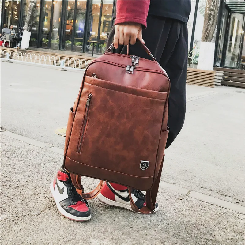 Goedkoop Mode Pu Man Laptop Rugzakken Notebook Handtas Voor Macbook Pro Retina Lenovo Dell Hp Asus Meisjes Reizen Laptop Rugzak