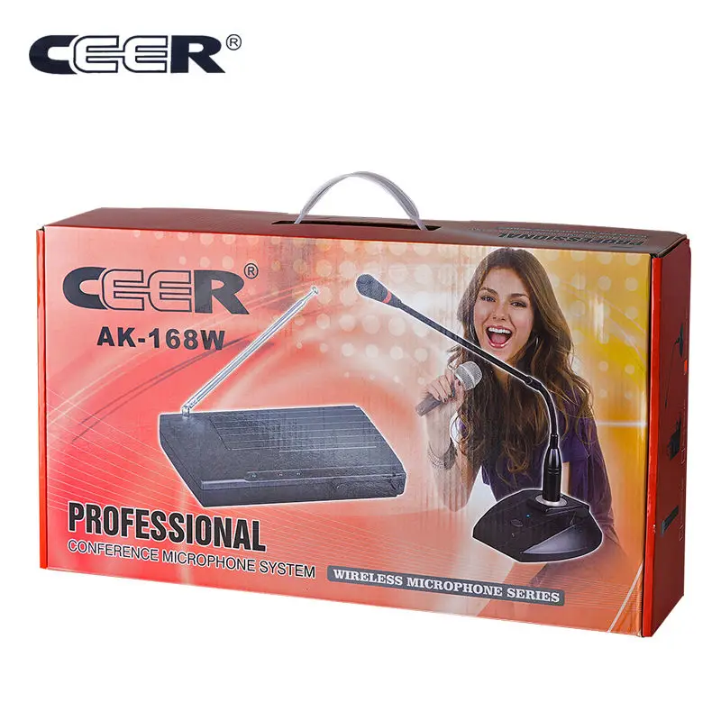 CEER AK 168W беспроводной микрофон с гусиной шеей настольный для конференц связи