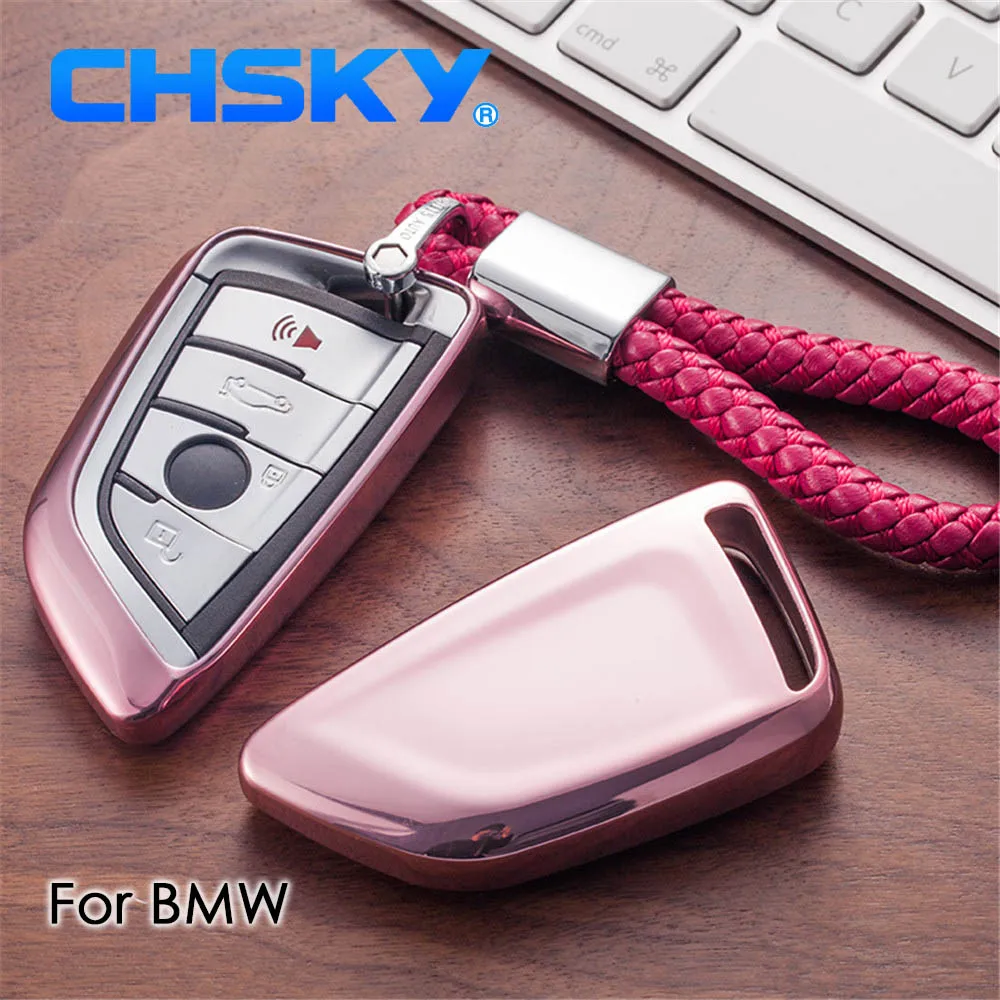 CHSKY TPU чехол для ключей BMW X5 E53 E70 F15 G05 7 серия X1 X6 автомобиля брелок автомобильные