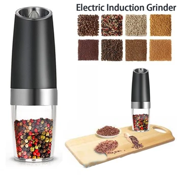 

New Automatic Electric Pepper Grinder Salt Mill Free Kitchen Seasoning Grinding Tool Mills Dropshipping Adjustable Coarseness