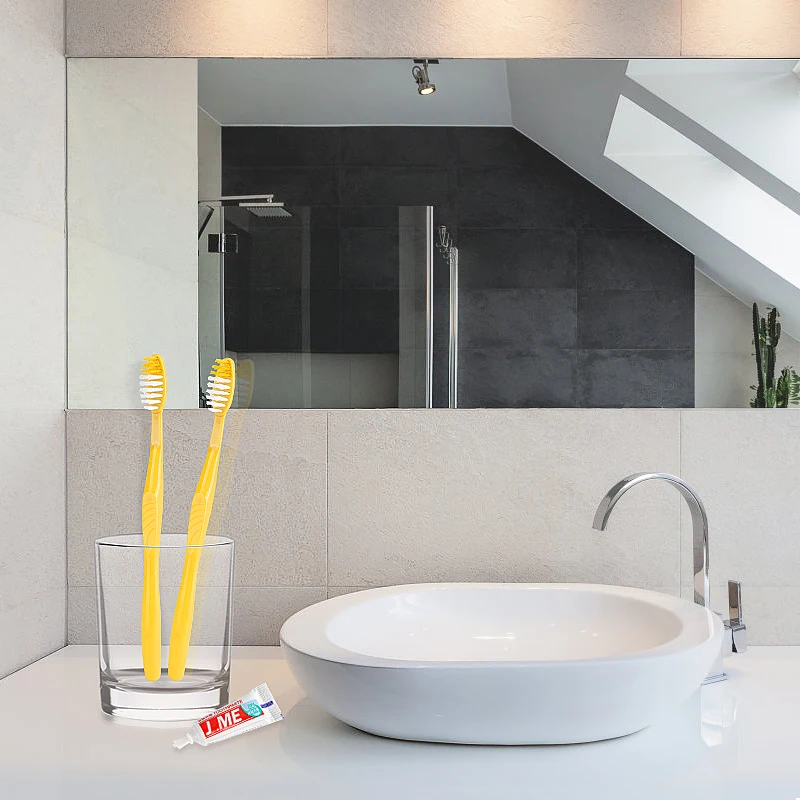 

Disposable Travel Toothbrush with Toothpaste Portable Ultra Soft Toothbrush Toothpate 2 Piece Travel Set for Travel Hotel Use