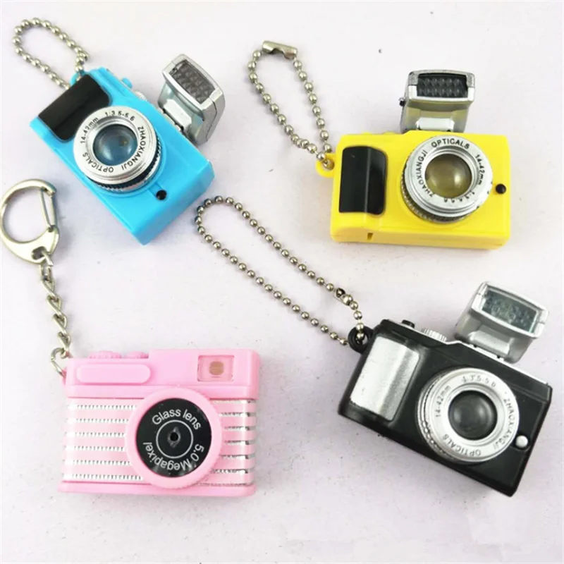 

Camera KeyChains Kids Digital SLR Camera Toy LED Luminous Sound Glowing Pendant Keychain Bag Accessories Plastic Toy