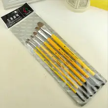 6 шт./компл. "Ван Гог", "конский волос щетка для волос Кисть для гуаши и акварели paiinting акриловые краски масляные краски кисти художников в кистей для рисования