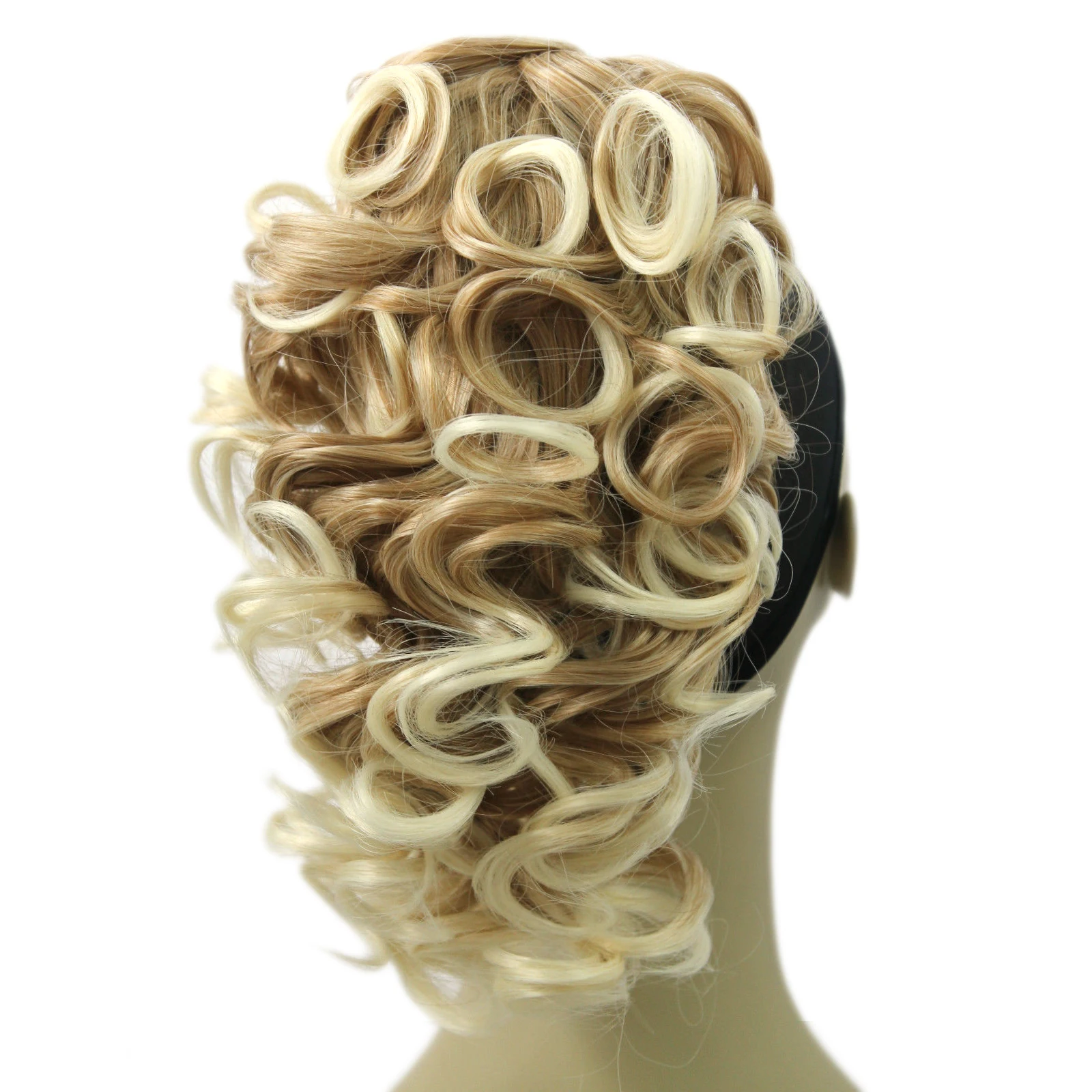 

Soowee Short Curly High Temperature Fiber Synthetic Hair Clip In Hair Extensions Little Pony Tail Blonde Black Claw Ponytail