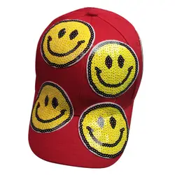 Feitong 2 цвета промытый деним Snapback кепки s лето хлопок улыбка блесток новый для мужчин женщин бейсбол солнцезащитный крем Beisbol Casquette