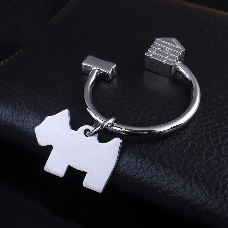 

dog keychain cute key ring for women Schnauzer key chain key holder portachiavi chaveiro llaveros free shipping