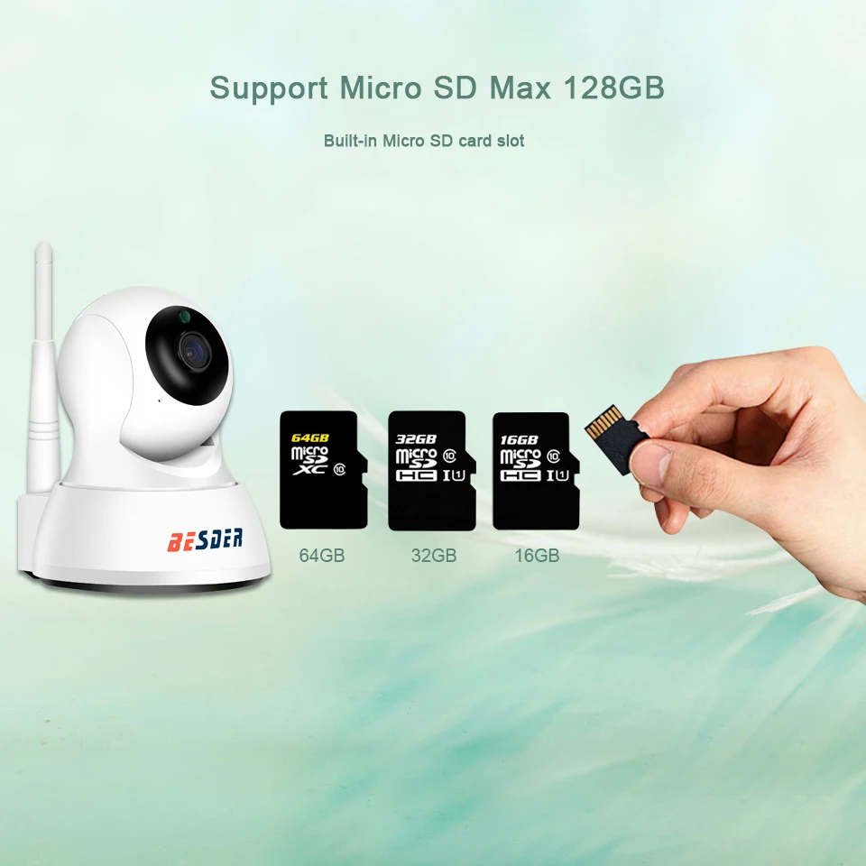 Умная ip камера BESDER Home для безопасности Wi Fi 1080P P2P двусторонняя аудиосвязь