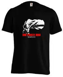 One Punch Man Saitama Hero Аниме Манга футболка с принтом Мужские футболки с коротким рукавом