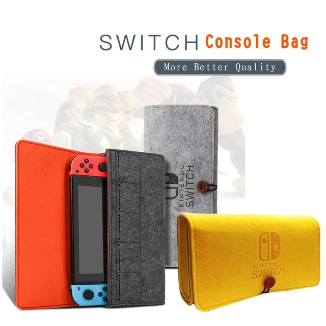 Войлочный жесткий чехол для хранения, сумки для kingd Switch kingdos NS Console, переносная сумка для переноски, серый чехол, аксессуары для игр