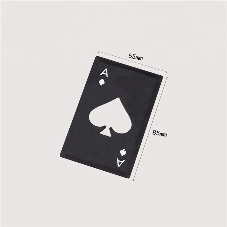 Stainless Steel Bottle Opener Eco-friendly Poker Card Beer Openers (9)