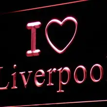 I845 я люблю Ливерпуль Бар Паб-клуб Декор неоновый свет sign on/off Swtich 20+ цвета 5 размеров