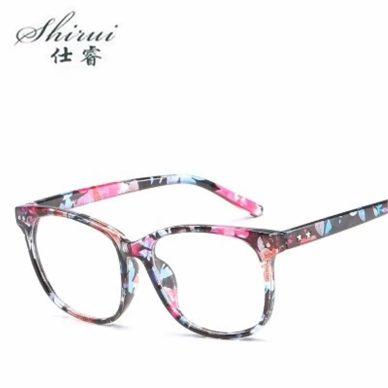 Ретро цвет Женская мода большая полная Рамка винтажный кошачий Глаз Модные очки Рамка для женщин несколько цветов плоское зеркало