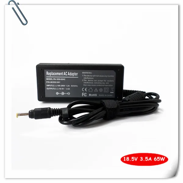 Laptop AC Adapter Charger For HP Compaq EVO N600C N610C N620C N610V N800C N800V N800W Notebook Power Supply Cord 65w