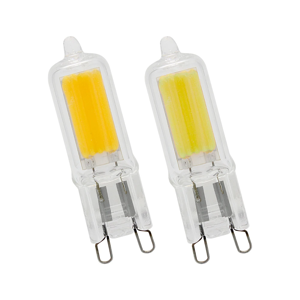 Mini Glass No Flicker 3W Dimmable G9 LED Bulb COB SMD LED Light Crystal