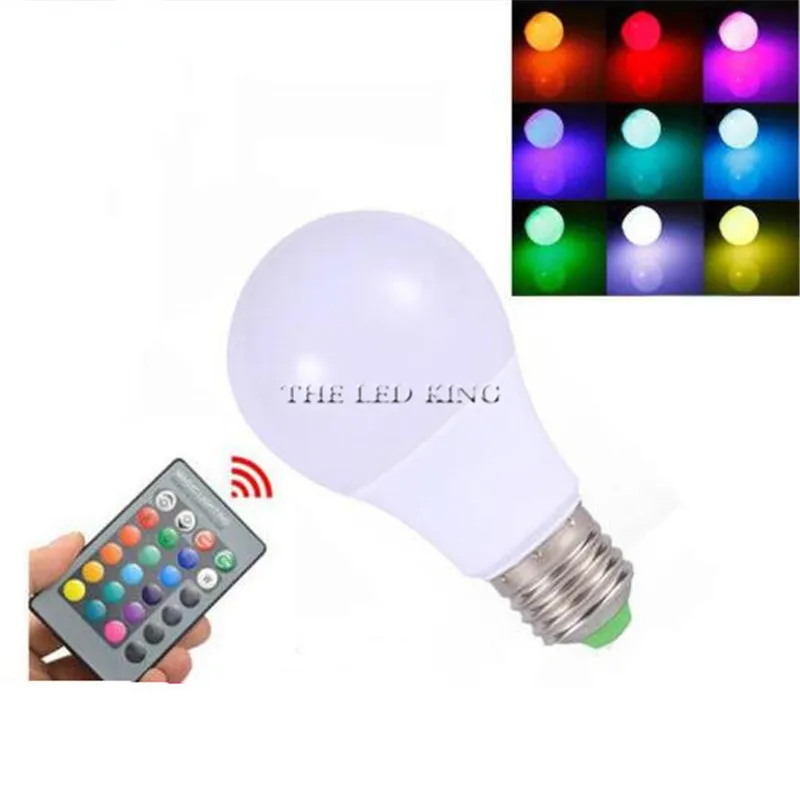 Lampadina LED RGB E27 10W - 16 Colori Con Telecomando, Perfetta Per Atmosfere - Foto 2