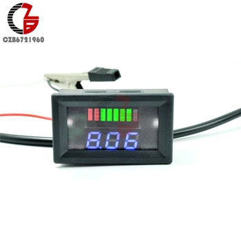 

0.56" LED Digital Voltmeter 6V 12V 24V 36V 48V Battery Capacity Indicator Voltage Meter Lead Acid Power Volt Tester Detector