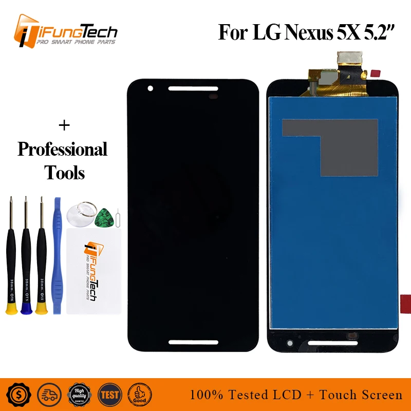 For LG Google Nexus 5X H791 LCD Display Touch Screen Digitizer Assembly with Frame Replacement Parts 5.2&quot | Мобильные телефоны