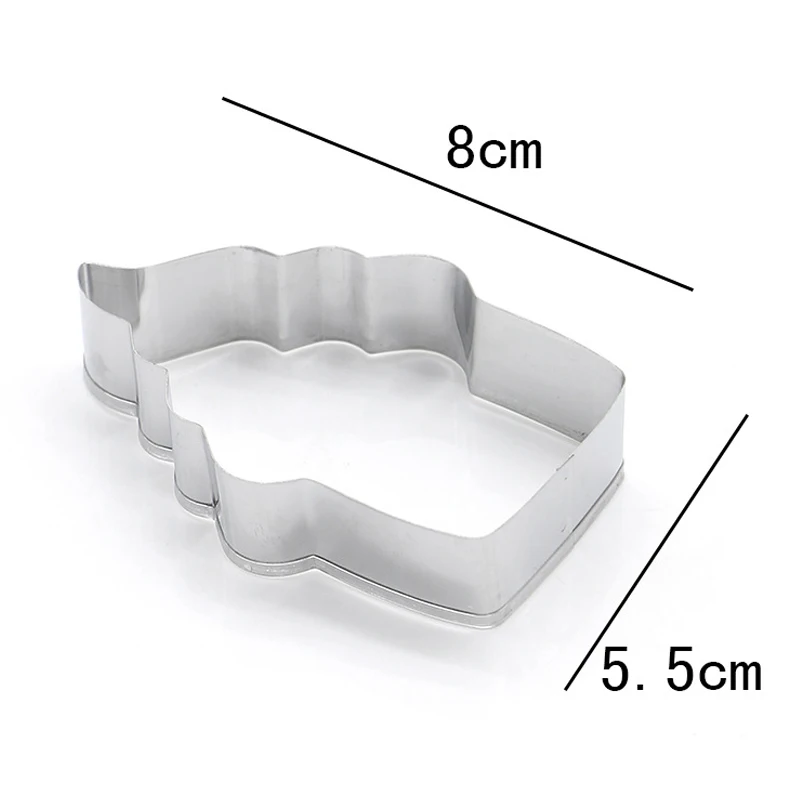 

Hot 1 Pcs Cake Cookie Mould Mold Cutter Stainless Steel Torch Shape DIY Fondant Biscuit Baking LFD