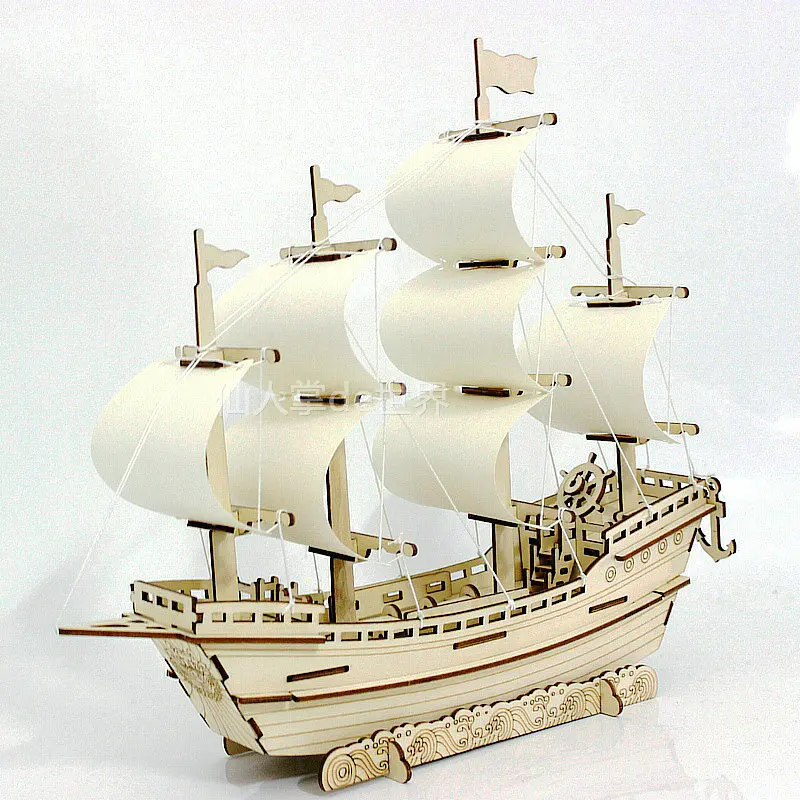 wooden ship toy