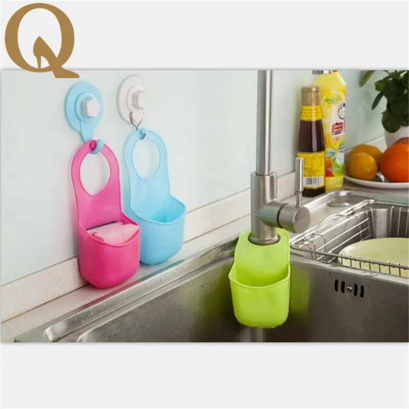 

New Arrival2017 High Quality Creative Folding Silicone Hanging Storage Holders Kitchen Bathroom Storage Holders & Racks